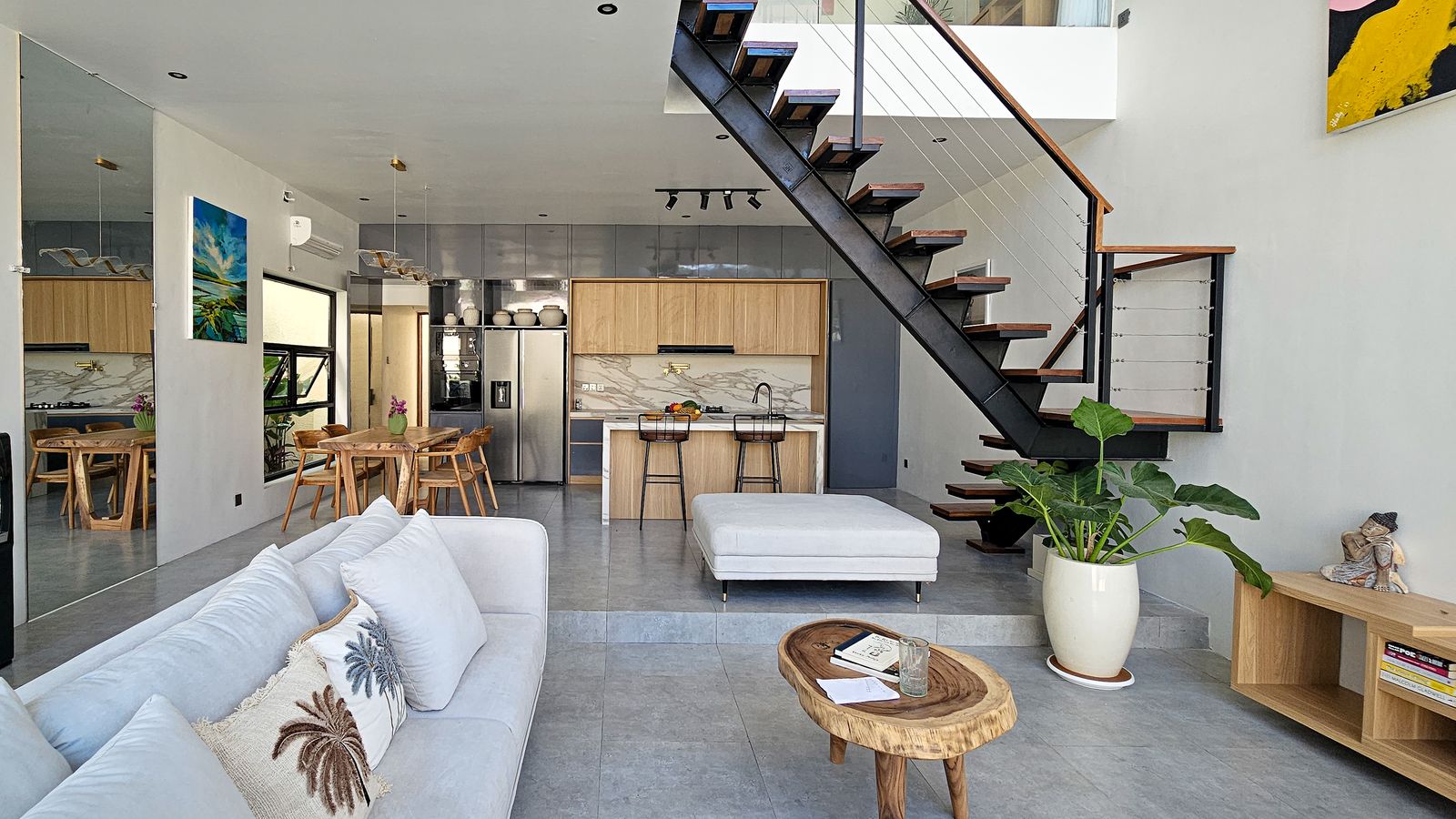Living space at La Tiara Canggu
